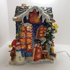 O'Well Sugarplum Valley 4 Seasons Ceramic Lighted House Limited Edition READ picture