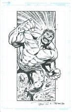 Original Art 11 x 17 Illo of Hulk Penciled by Paul Pelletier, Inked by Joe Prado picture