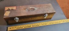 Vintage GLASS MAGIC LANTERN BOX FOR HOLDING SLIDES HARD Hand crafted wood picture