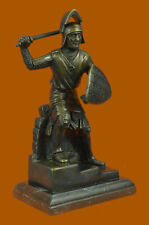 100% Solid Bronze Japanese Samurai Warrior Statues Military Art Home Decoration picture