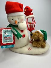 Hallmark Merry Carolers Snowman Dog 2013 Singing Dancing W/ Tags picture