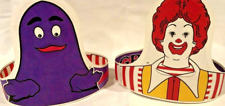 Lot of 2 EXTREMELY RARE McDonald’s Ronald McDonald and Grimace Headbands - NEW picture