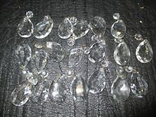 Vintage Chandelier Crystals Teardrop Prisms Lot of 20 picture