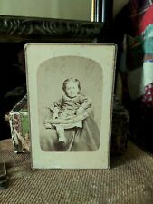  Antique Child Photo Possible Post Mortem Cabinet Card  picture