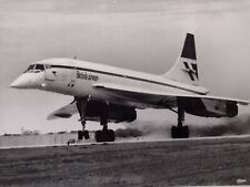 Concorde Aircraft Take Off San Antonio, Texas Original Press Photo picture