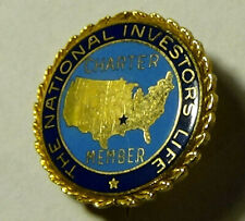 National Investors Life 10K Gold Pin Charter Member Vintage Insurance Company picture