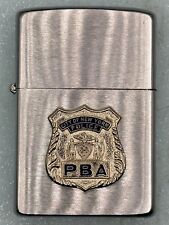 Vintage 1979 City Of New York Police PBA Badge Emblem Chrome Zippo Lighter NEW picture