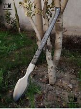 Handmade High Carbon Steel Full Tang Hunting Spear Battle Ready Functional Spear picture