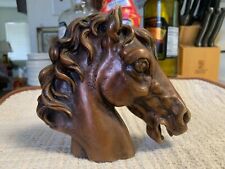 Vintage 1970s Horse Head Stallion Candle Highly Detailed picture