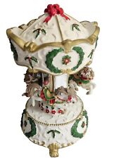 Vintage Collections ETC MUSICAL Porcelain Carousel. Working Nice Sound  picture