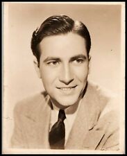 HOLLYWOOD HANDSOME ACTOR JEFFREY LYNN WARNER BROS 1940s Vintage ORIG Photo 579 picture