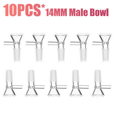 10x 14MM Male Glass Bowl For Water Pipe Hookah Bong Replacement Head ShipFrom US picture