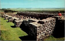 Roman Wall Hadrian's Fort Housesteads Northumberland England Postcard [cp] picture