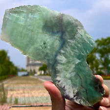 441G Natural snowflake feather fluorite crystal Rough stone specimens picture