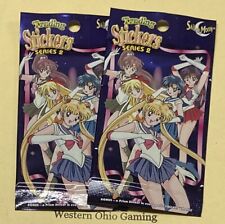 Sailor Moon 2 x Series 2 Trading Stickers Pack NEW  picture