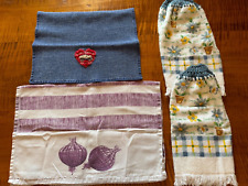 LOT of 4 Vintage Dish Towels CottageCore Collection picture