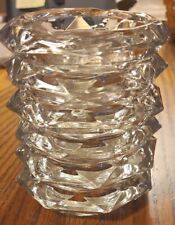 Vintage Set Of 6 Clear Glass Ashtrays. 3.5