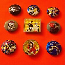 LOT of 9x 80s music PRISM Pins Vintage 80s band Pins PRISM Pinback Buttons 1980s picture