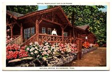 Vintage Office, Restaurant, Club Rooms, Natural Bridge, Waynesboro, TN Postcard picture