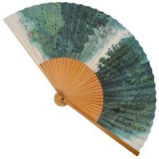 VTG Japanese Bamboo & Washi Paper Sensu Folding Fan by Ikuo Hirayama: Feb24-B picture