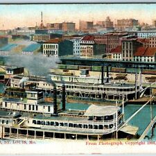 c1910s St. Louis, MO River Front Spread Eagle Steamer Steamships Stark 1903 A219 picture