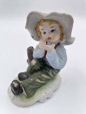 Vintage Royal Coronet Ceramic Figurine Child With Hat By Dan Brechner picture