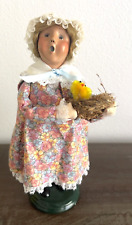 Byers' Choice LTD. The Carolers Women Figurine Holding Nest with Bird picture