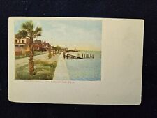 Sea Wall St Augustine Florida FL Undivided Back Vintage Postcard 1901s picture
