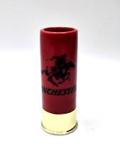 Vintage Winchester 12 Gauge Red Plastic Shotgun Shell Shot Glass Barware picture