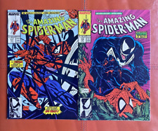 Amazing Spider-Man 316/317 LOT Keys 1st Full VENOM Cover Todd McFarlane Marvel picture