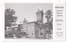 Post Card RPPC Bradford County Court House Starke Florida picture