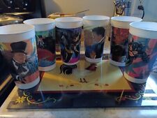 6 Batman Returns McDonald's Collector Cup Cups Lot Complete Set 1992 Collectible picture