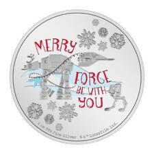 2022 Niue Star Wars - Season's Greetings 1 oz Silver Proof $2 Coin OGP picture
