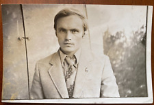 Handsome boy in a suit. Vintage photo picture