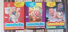 VINTAGE BRAND NEW LOT OF 3 BOXES GARBAGE PAIL KIDS STICKERS SERIES 6,7,8+POSTER picture