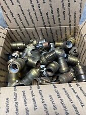 Huge Lot Antique Lamp Light Sockets Circle F Bryant Arrow Paulding Salvage 7lbs picture