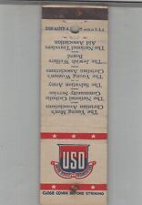 Matchbook Cover U.S.O. The Salvation Army picture
