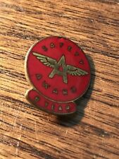 VINTAGE ENAMEL TYDOL FLYING A SERVICE OIL & GAS ADVERTISING SAFETY AWARD 8yr PIN picture