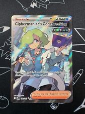 Pokemon TCG Ciphermaniac's Codebreaking 198/162 S&V Temporal Forces Trainer picture