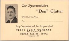 c1940s CEDAR RAPIDS, Iowa Advertising Postcard TERRY-DURIN COMPANY - Unused picture