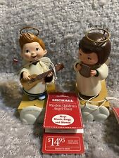 Set Of 2 Hallmark Wireless Children’s Angel Choir Tested Michael And Faith W/Tag picture