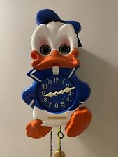 Rare WORKING Mi-Ken Walt Disney Productions Donald Duck Clock picture
