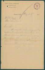 1901 The Hotel Farrar Tarboro NC Stationery Letter Lyon Proprietor Railroad picture