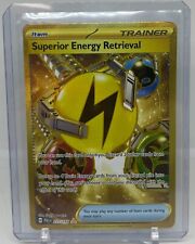 SUPERIOR ENERGY RETRIEVAL 2023 Pokemon Gold Full Art Paldea Evolved 277/193 picture