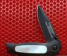 Smith & Wesson SW2001BP Pearl Inlay Black, Non-Serrated Baby SWAT pocketknife picture