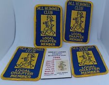 M.I. Hummel Club patches and fridge magnet picture