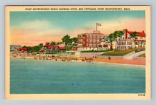 Point Independence MA, Beach Hotel Cottages, Massachusetts Vintage Postcard picture