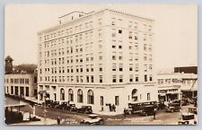 Aberdeen Washington WA, Becker Building, Busy Street Scene RPPC c1929 Postcard picture