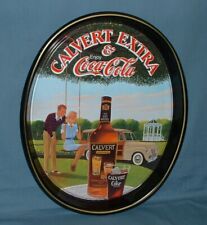 CALVERT EXTRA & COCA COLA SERVING TRAY  -  1978 - USED - COKE picture