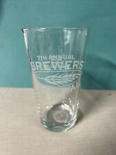 Rare 2001 7th Annual Brewer’s Festival Mount Snow Pint Beer Glass Vermont Beer picture